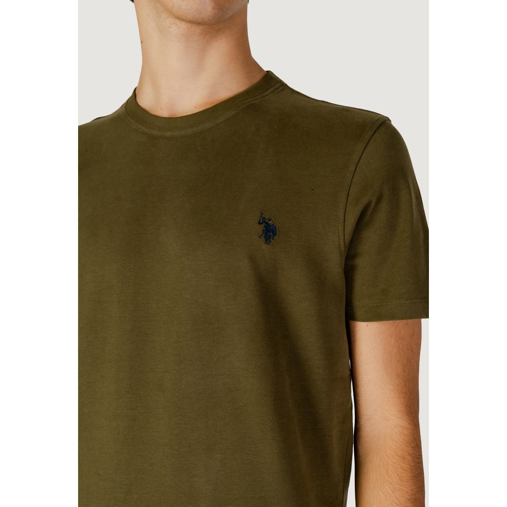 Camiseta de algodón verde