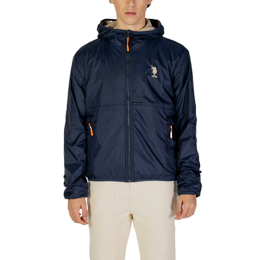 Chaqueta de poliamida azul