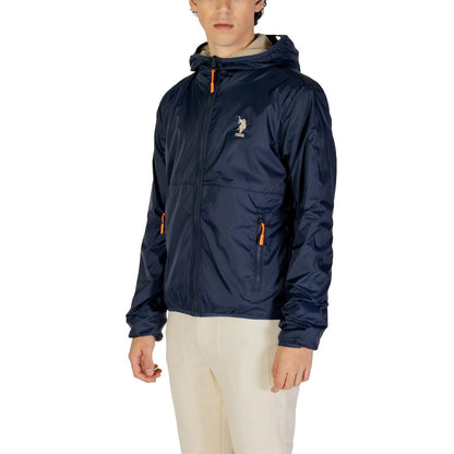 Blue Polyamide Jackets & Coat