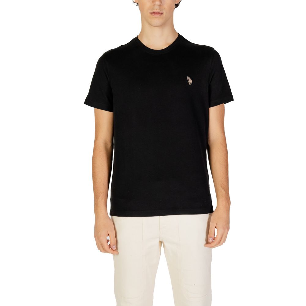Camiseta de algodón negra