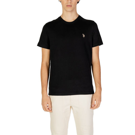 Camiseta de algodón negra