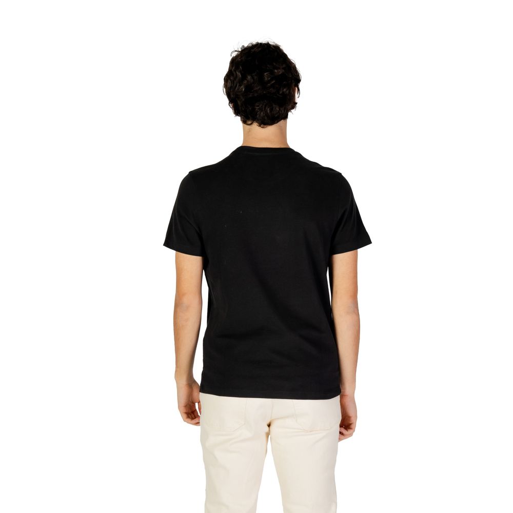 Camiseta de algodón negra