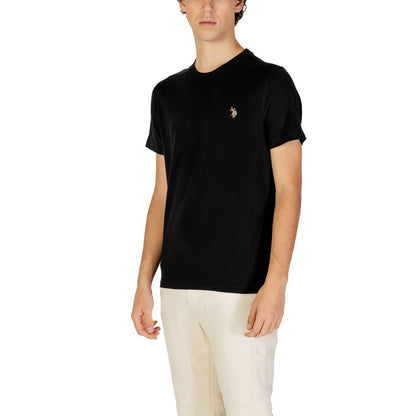 Camiseta de algodón negra