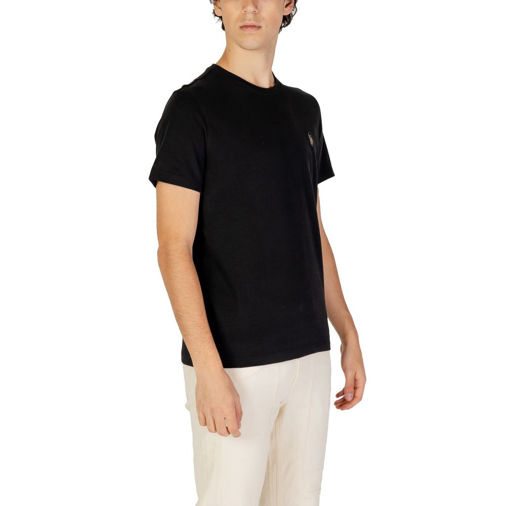 Camiseta de algodón negra