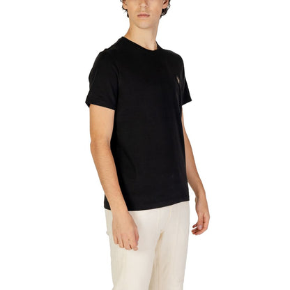Camiseta de algodón negra
