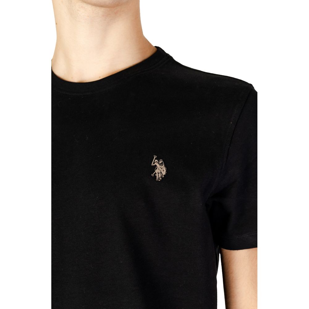 Camiseta de algodón negra