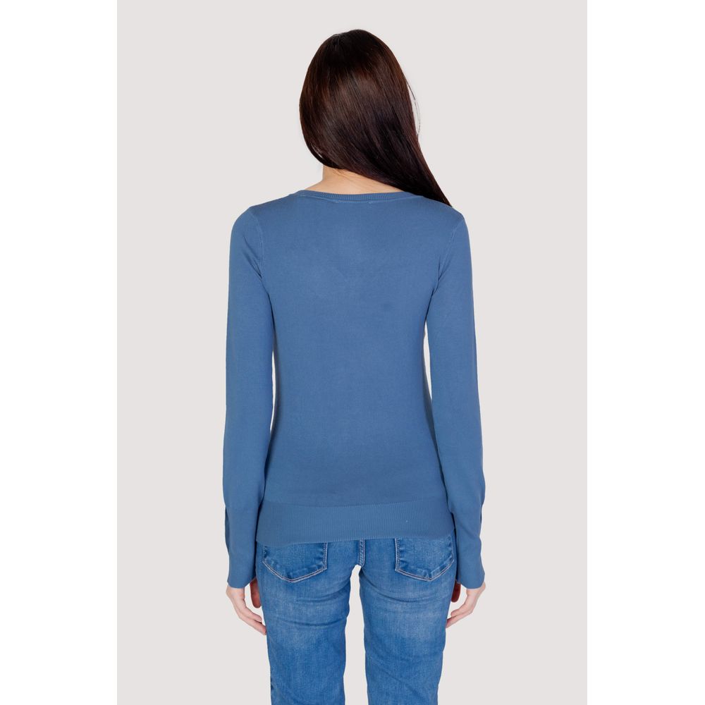 Tops y camisetas de algodón azul