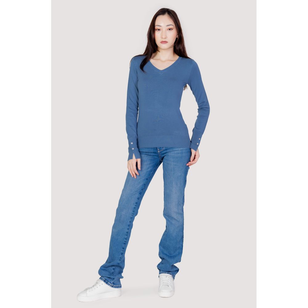 Tops y camisetas de algodón azul