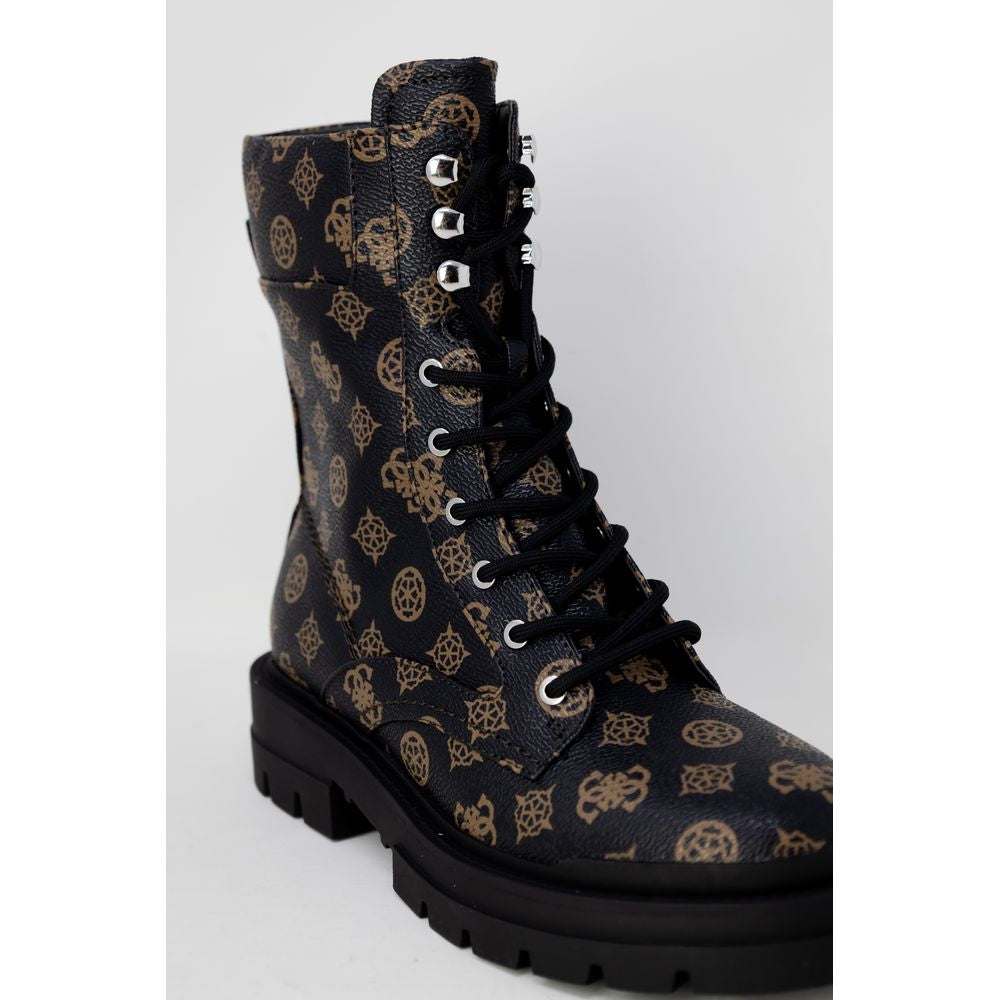 Bota de cuero marrón