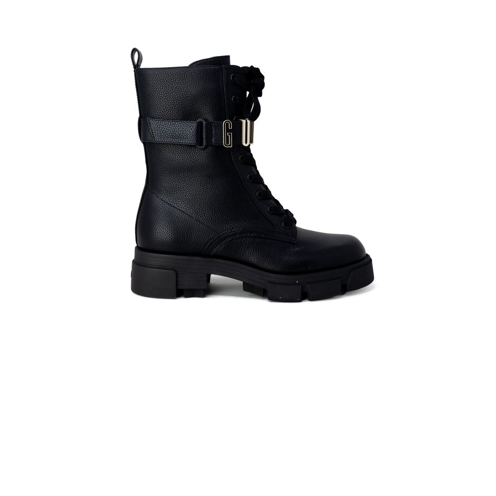 Bota de cuero negra
