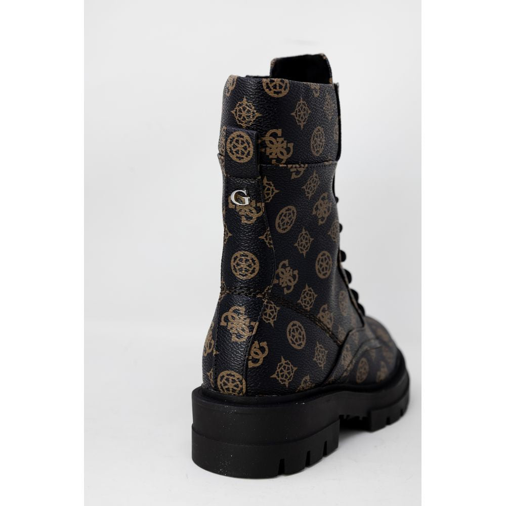 Bota de cuero marrón
