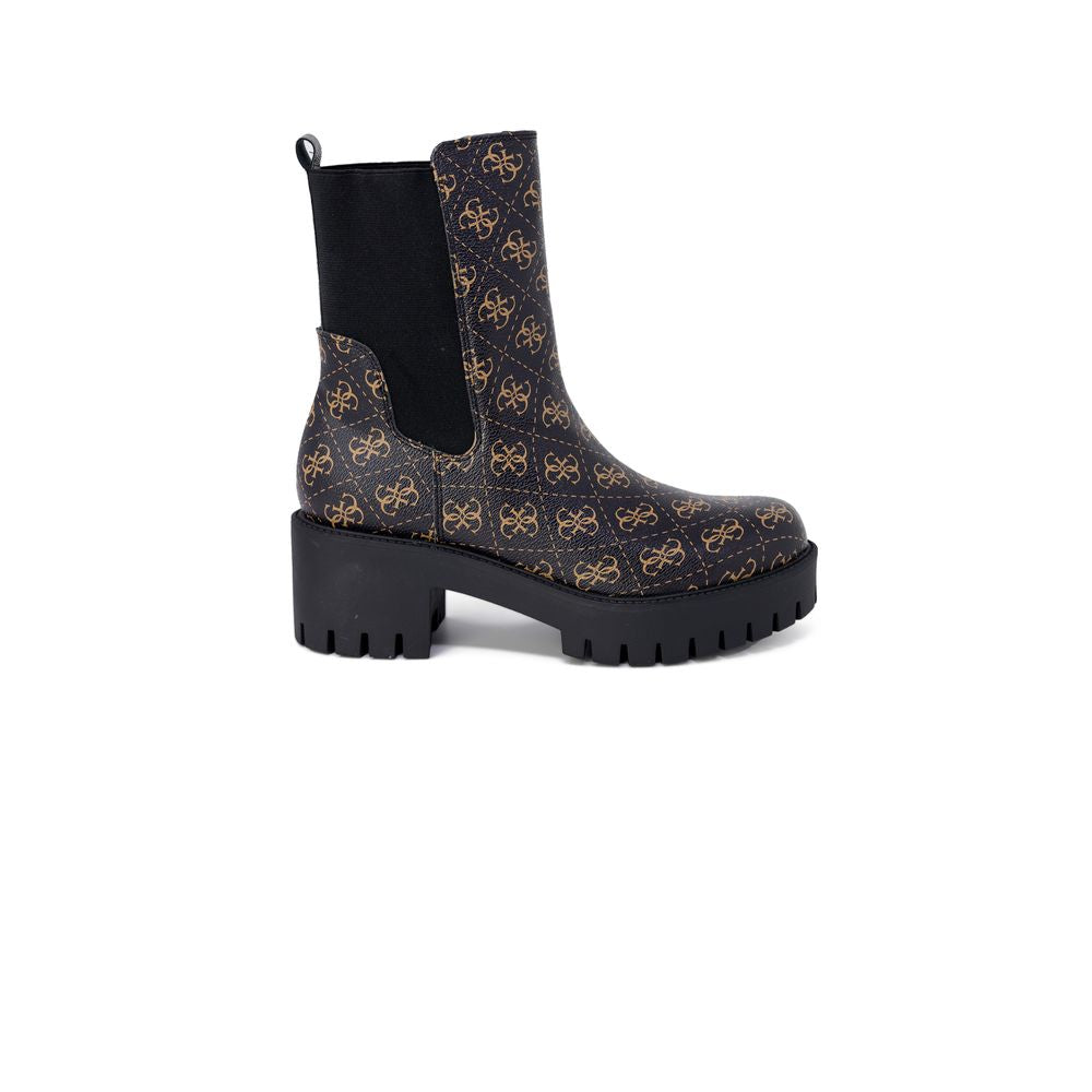 Bota de cuero negra