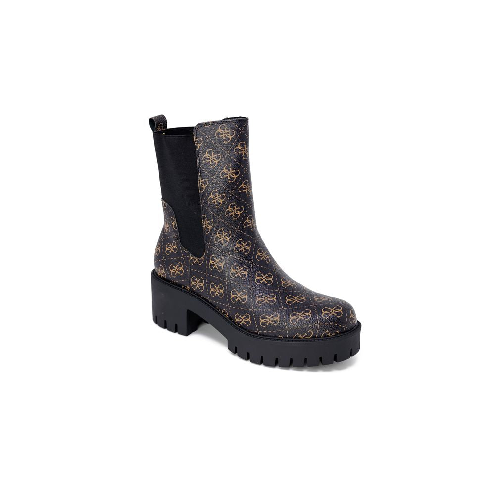 Bota de cuero negra