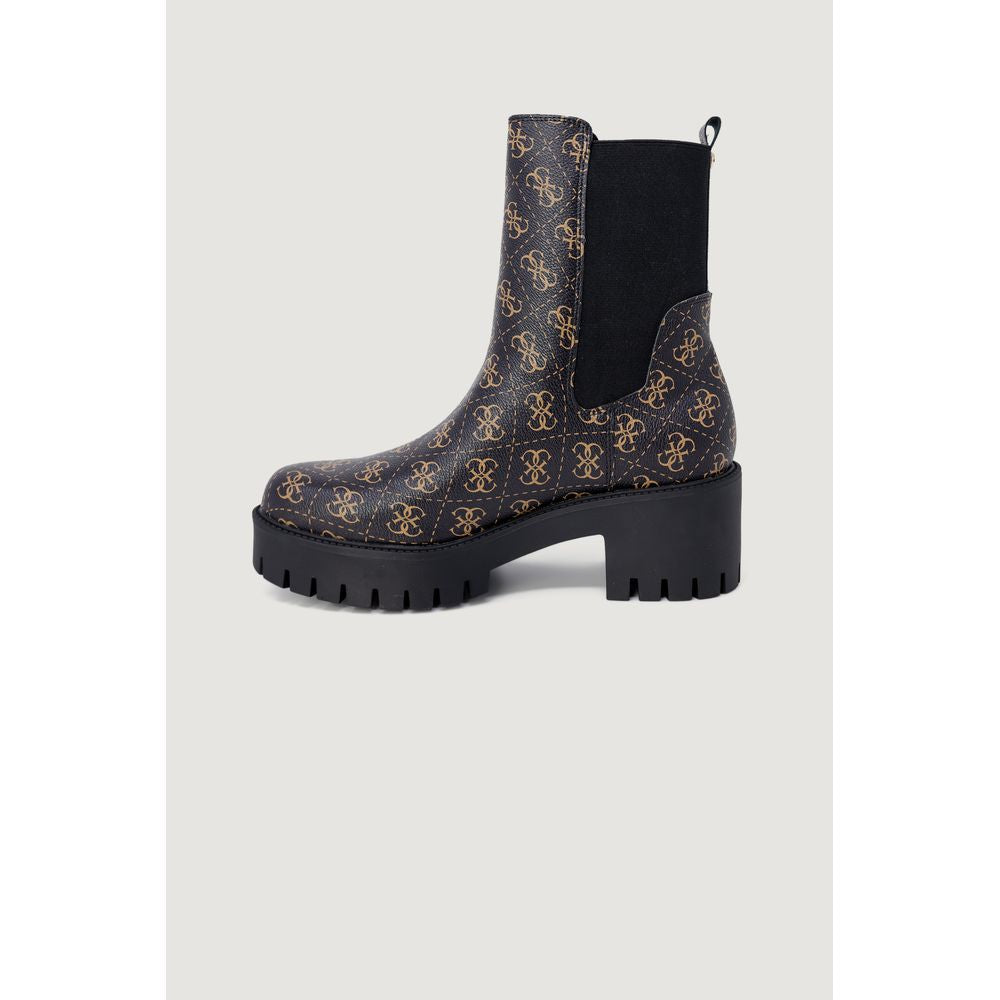 Bota de cuero negra