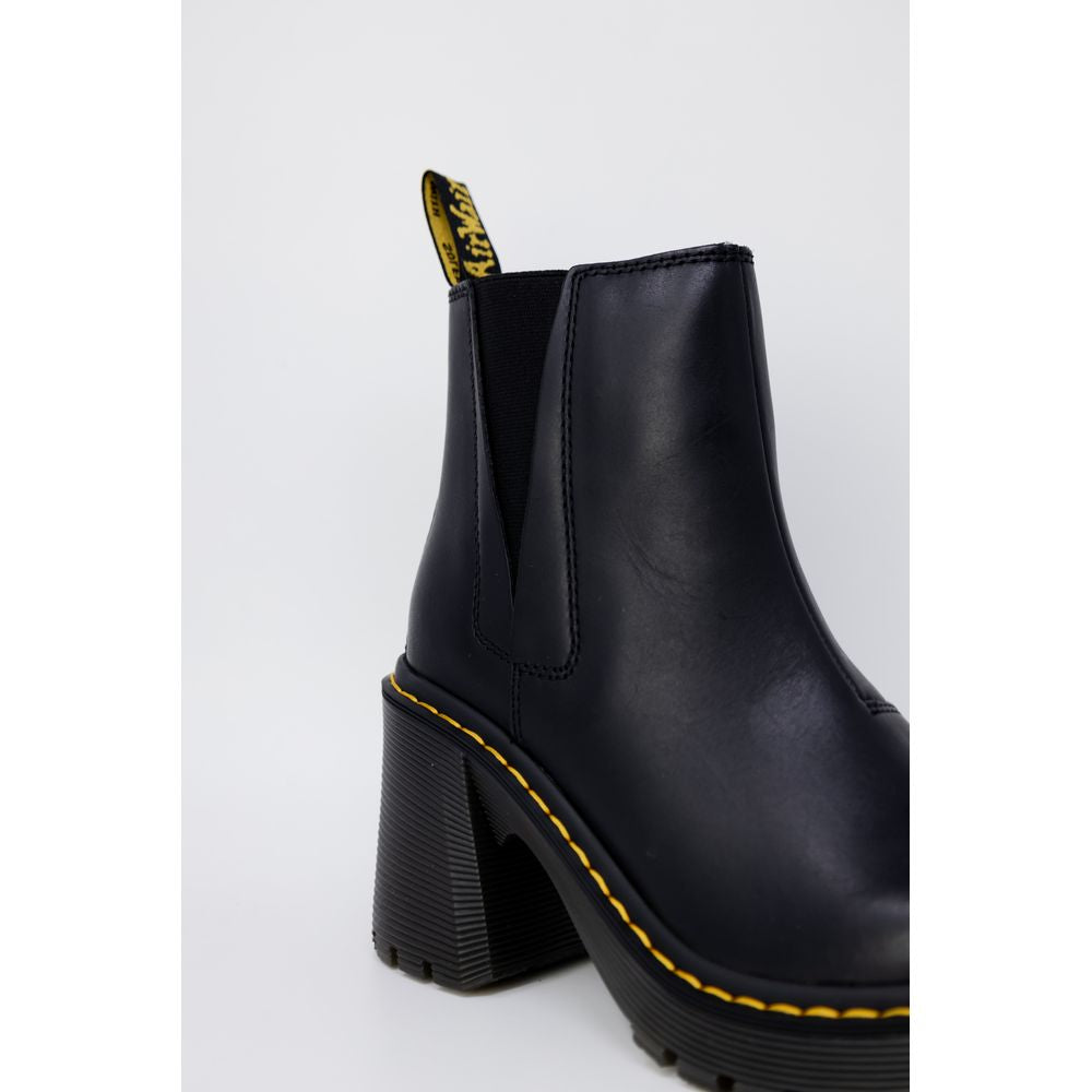 Black Leather High Heel