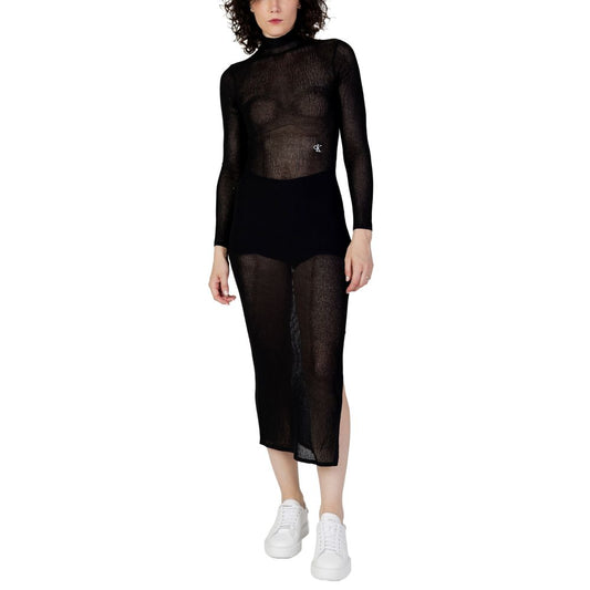 Vestido acrílico negro