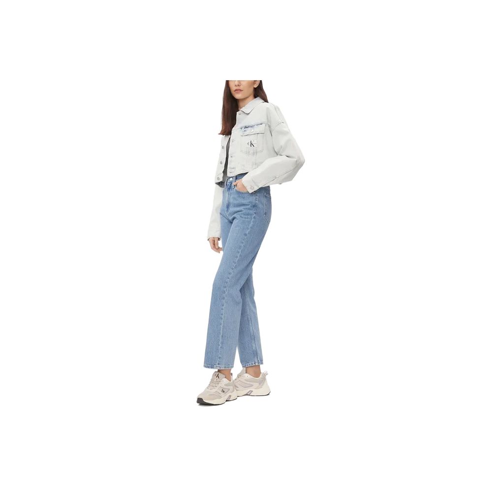 Light Blue Cotton Relaxed Fit Jean
