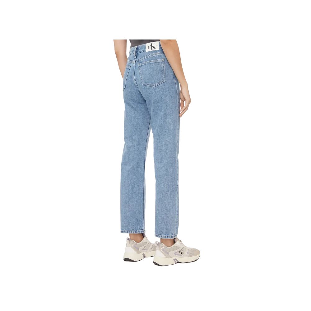 Light Blue Cotton Relaxed Fit Jean