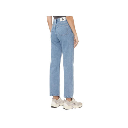 Light Blue Cotton Relaxed Fit Jean