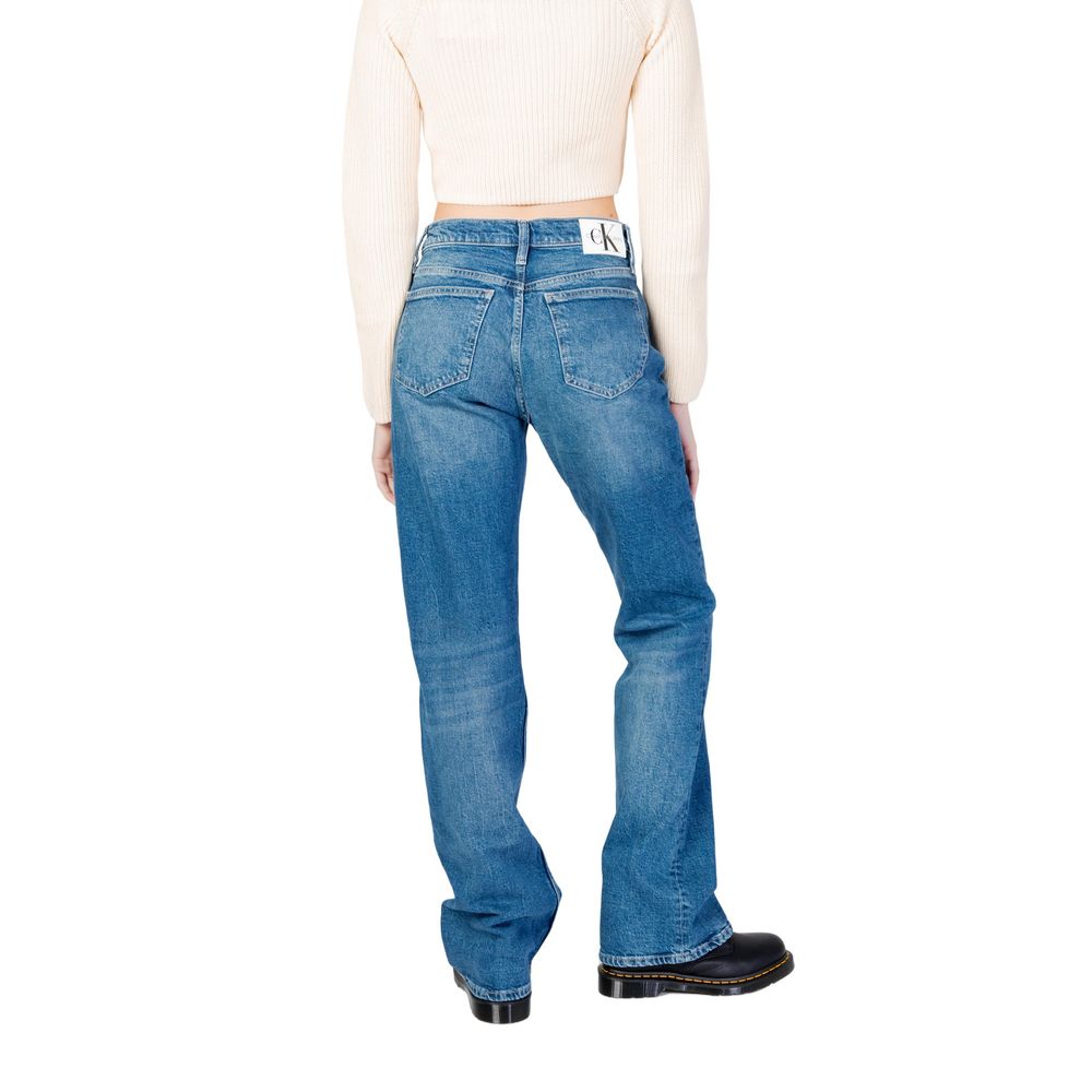 Vaqueros y pantalones de algodón azul