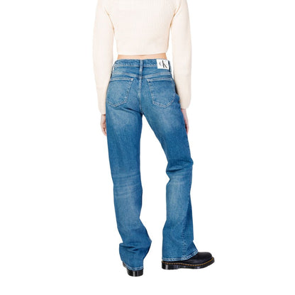 Vaqueros y pantalones de algodón azul