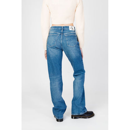 Vaqueros y pantalones de algodón azul