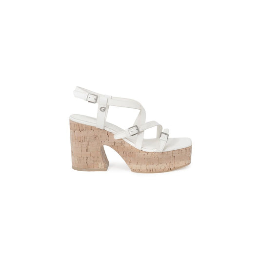 Beige Leather High Heel
