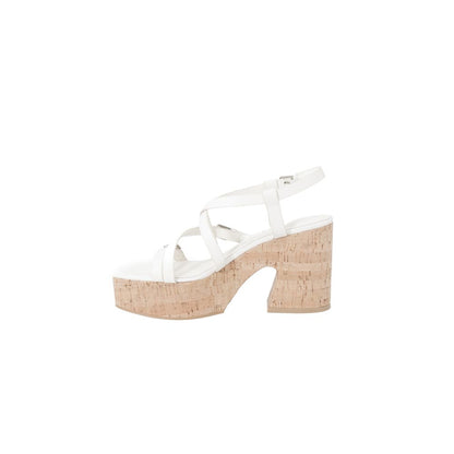 Beige Leather High Heel