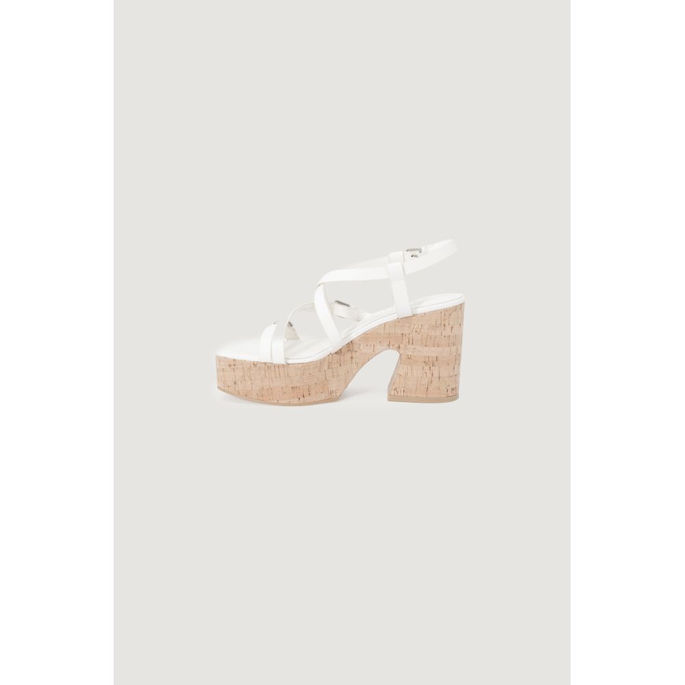 Beige Leather High Heel