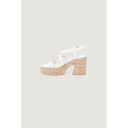 Beige Leather High Heel