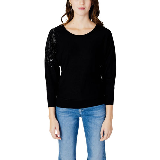 Tops y camisetas de viscosa negra