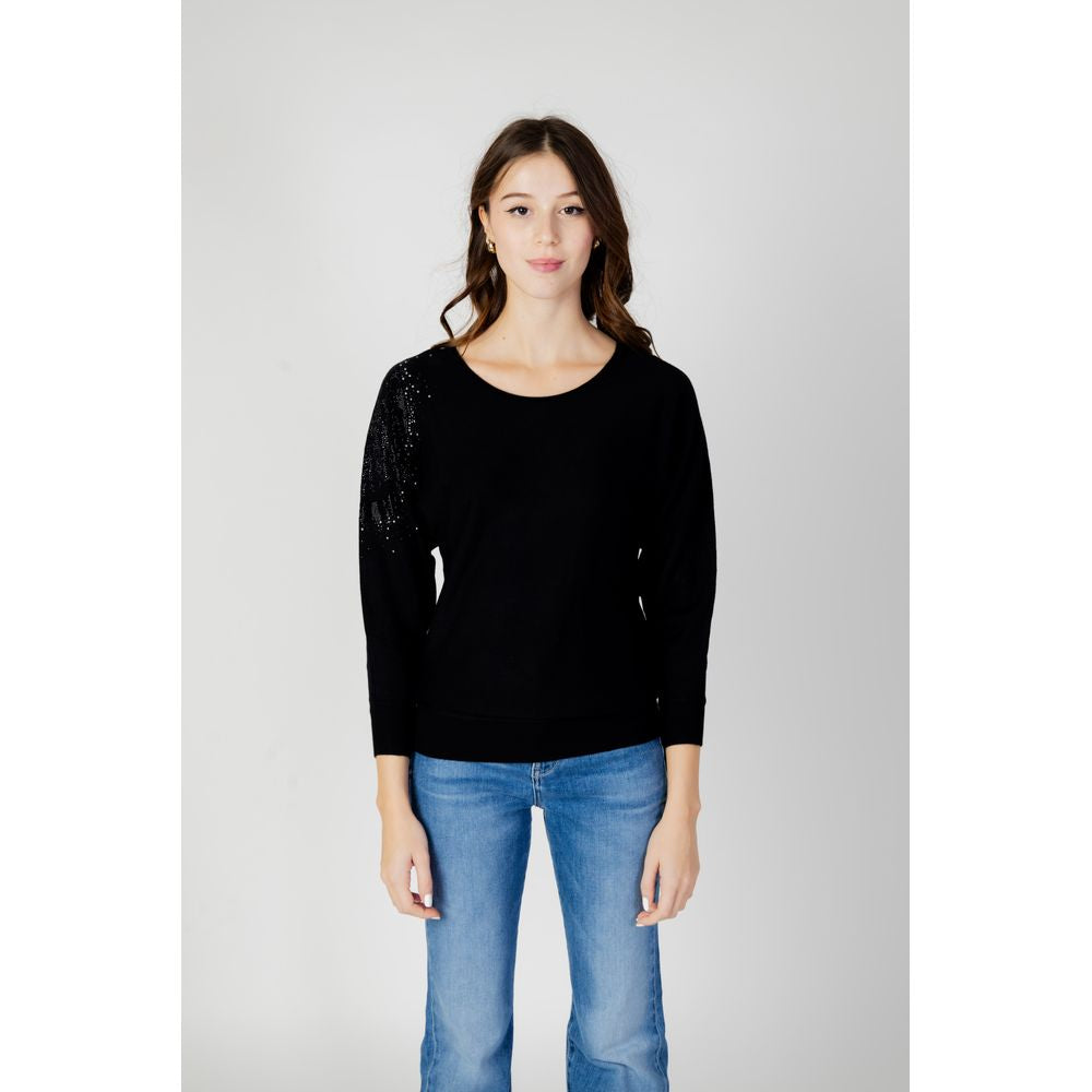 Tops y camisetas de viscosa negra