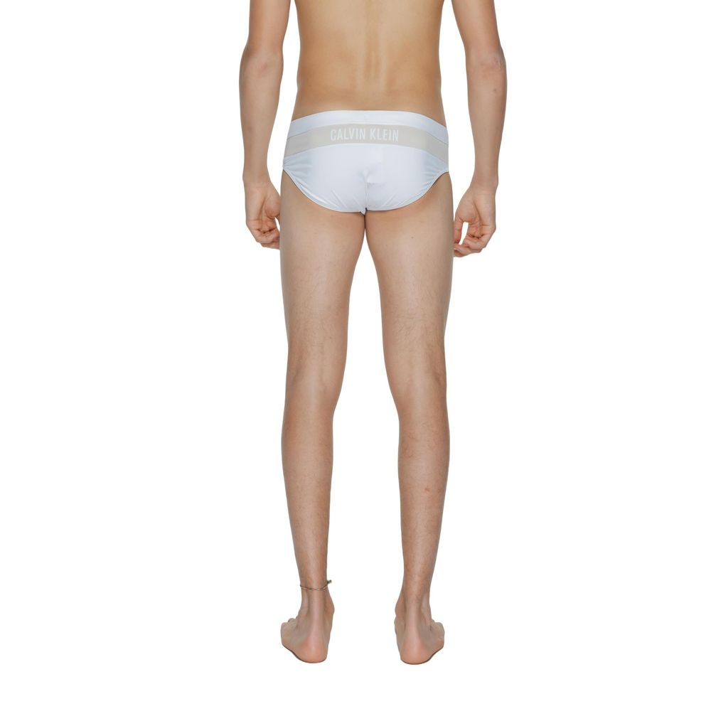 Traje de baño de poliamida blanca