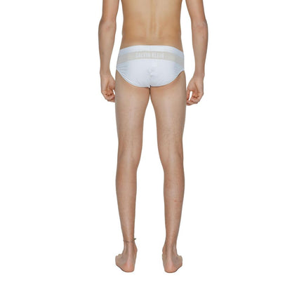 Traje de baño de poliamida blanca