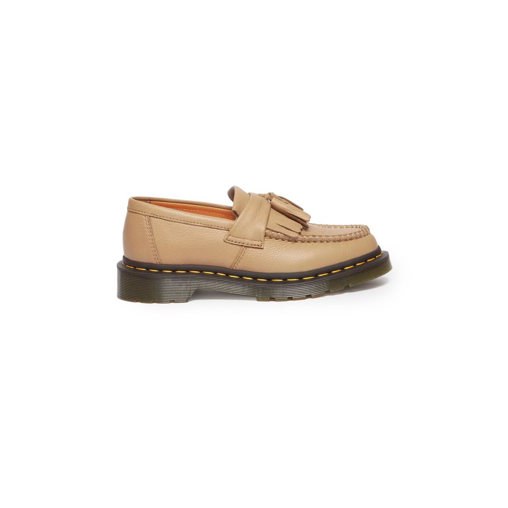 Beige Leather Platform