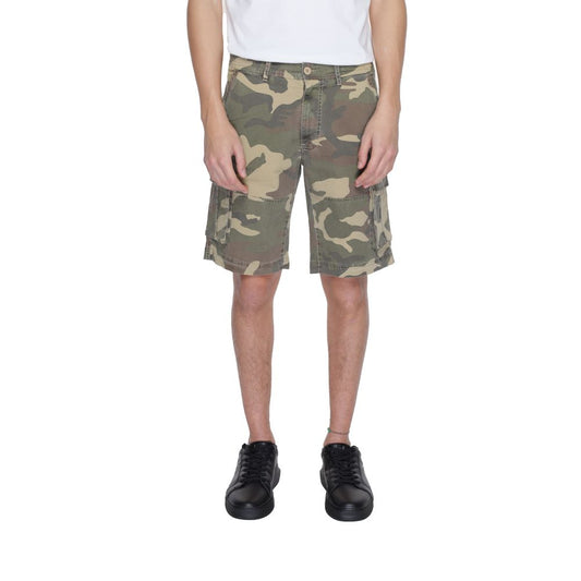 Pantalón corto de algodón beige