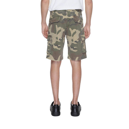 Pantalón corto de algodón beige