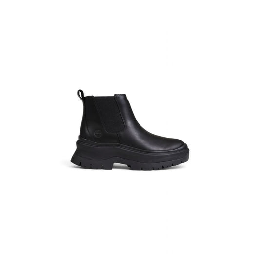 Bota de cuero negra