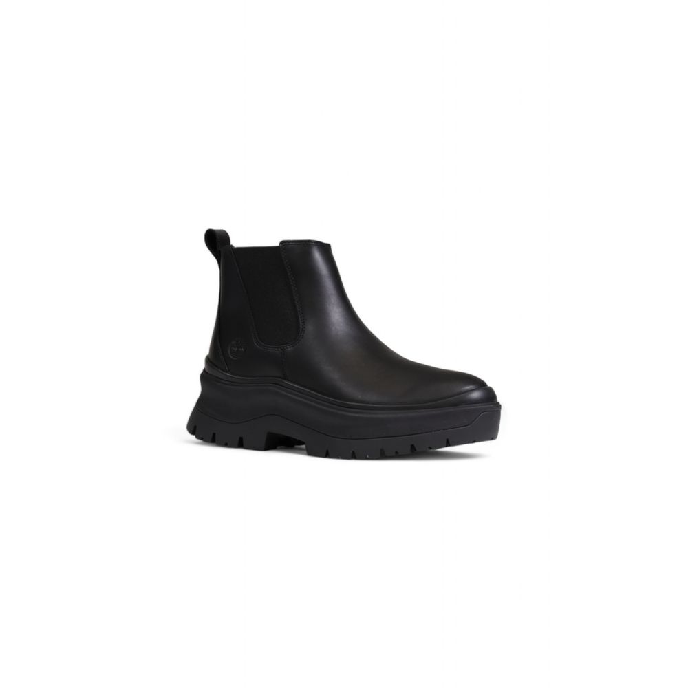 Bota de cuero negra
