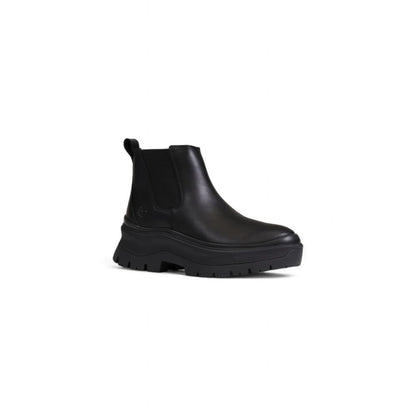 Bota de cuero negra