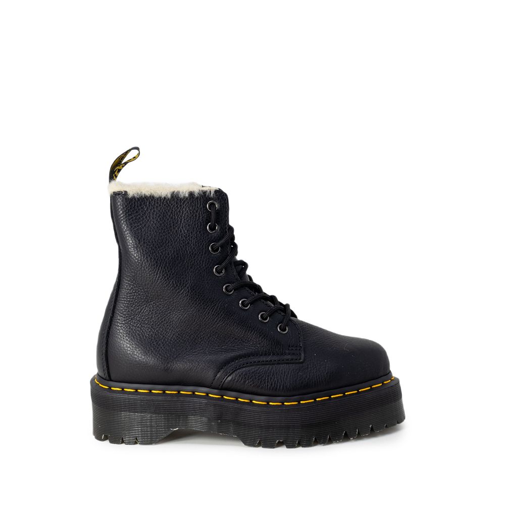 Bota de cuero negra
