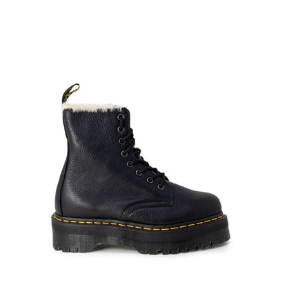 Bota de cuero negra