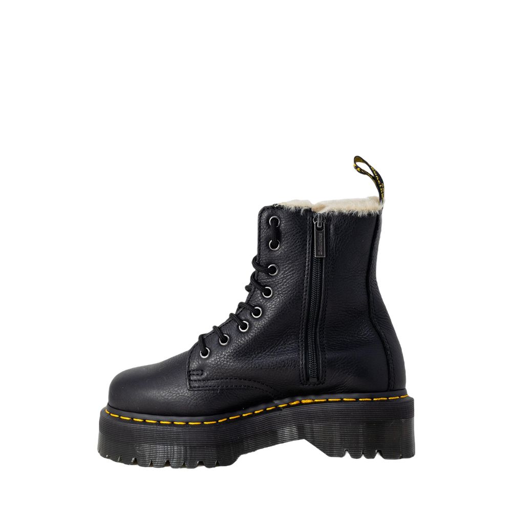 Bota de cuero negra