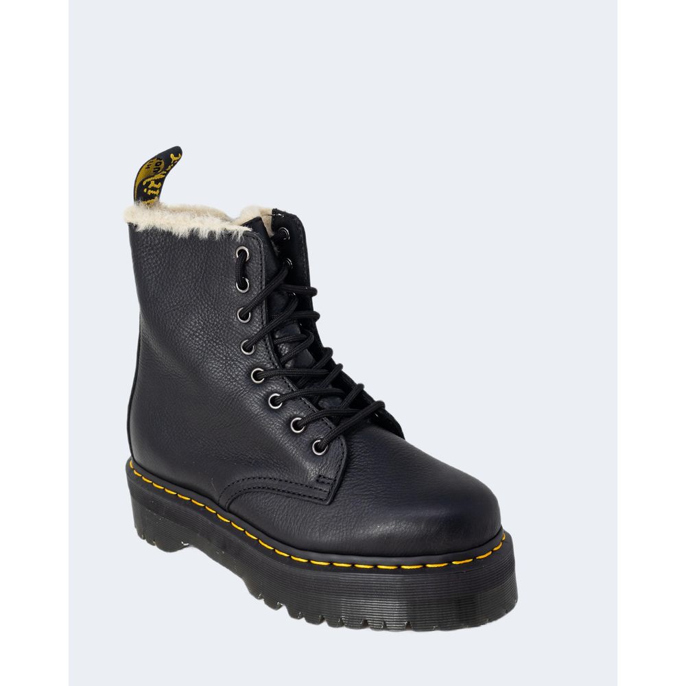 Bota de cuero negra