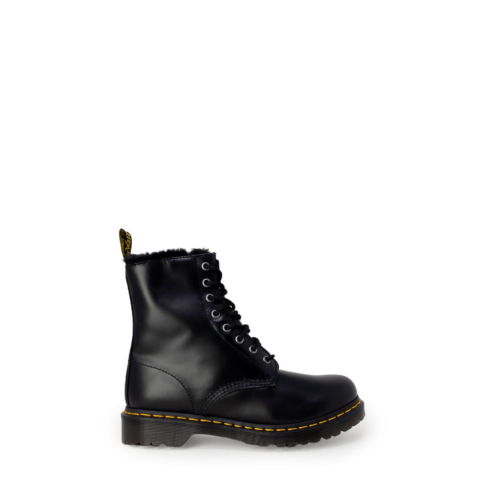 Bota de cuero negra
