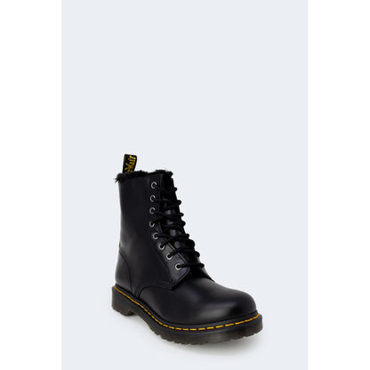 Bota de cuero negra