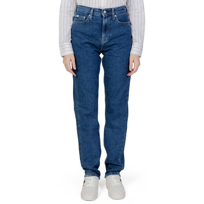 Vaqueros y pantalones de algodón azul
