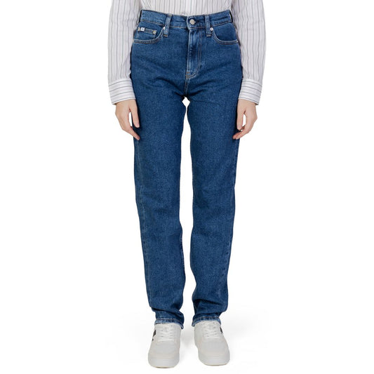 Vaqueros y pantalones de algodón azul