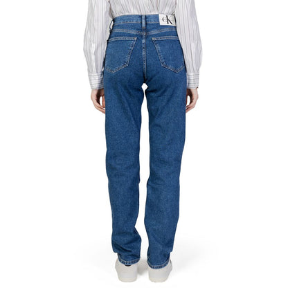 Vaqueros y pantalones de algodón azul