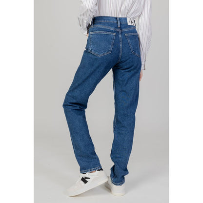 Vaqueros y pantalones de algodón azul